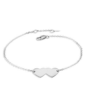 Bloomingdale's Double Heart Link Bracelet In Sterling Silver - 100% Exclusive