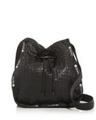 Lesportsac Nadine Croc-embossed Drawstring Shoulder Bag