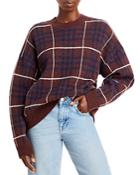 En Saison Plaid Knit Sweater