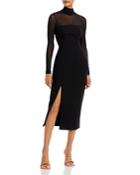 Cinq A Sept Ivanna Mock Neck Midi Dress