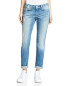 Mavi Emma Slim Boyfriend Jeans In Mid Shaded Vintage
