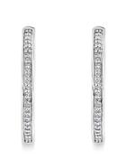 Bloomingdale's Diamond Hoop Earrings In Sterling Silver, 0.14 Ct. T.w. - 100% Exclusive