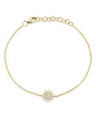 Moon & Meadow 14k Yellow Gold Diamond Starburst Bracelet - 100% Exclusive