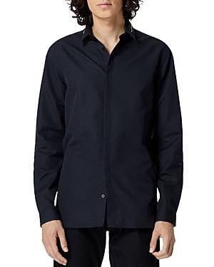 The Kooples Black Inlaid Zip Shirt
