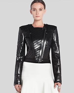 Bcbgmaxazria Jacket - Suvi Geo Sequin Moto