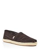 Toms Women's Classic Embroidered Espadrille Flats
