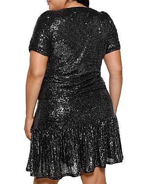 Belldini Plus Sequined Flounce Skirt
