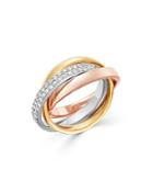 Bloomingdale's Diamond Rolling Ring In 14k Yellow, White & Rose Gold, 1.0 Ct. T.w. - 100% Exclusive