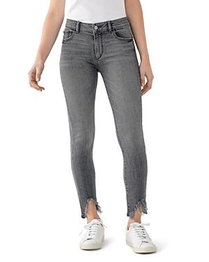 Dl1961 Florence Mid-rise Ankle Skinny Jeans In Flint