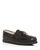 Sperry Men's Authentic Original Two Eye Leather & Shearling Boat Shoes