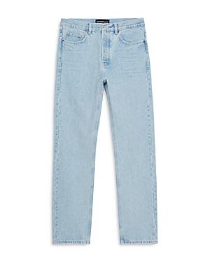 The Kooples Faded Straight Fit Jeans In Blue