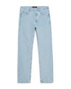 The Kooples Faded Straight Fit Jeans In Blue