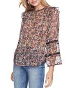 1.state Long-sleeve Forest Gardens Blouse