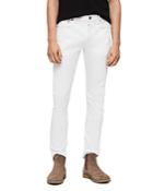 Allsaints Rex Straight Slim Jeans In White