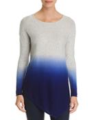C By Bloomingdale's Asymmetric Dip-dye Cashmere Sweater