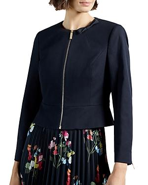 Ted Baker Bow Neck Zippered Jacket
