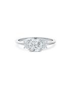 De Beers Forevermark Micaela's Three Stone Diamond Illusion Engagement Ring In Platinum, 1.45 Ct. T.w.