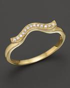 Dana Rebecca Designs 14k Yellow Gold And Diamond Sylvie Rose Wave Ring