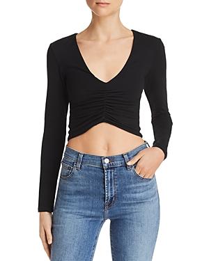 Tiger Mist Sian Ruched Cropped Top