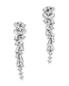 Bloomingdale's Diamond Scatter Drop Earrings In 14k White Gold, 0.50 Ct. T.w. - 100% Exclusive