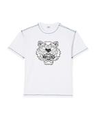 Kenzo Tiger Graphic Topstitched Tee