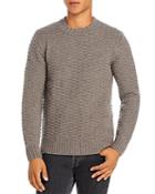Inis Meain Merino Wool Moss Stitch Crewneck Sweater