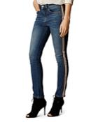 Karen Millen Mid-rise Striped Skinny Jeans