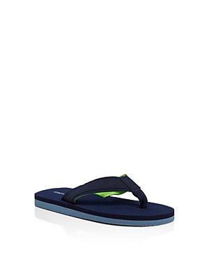 Capelli Boys' Faux Leather Lamy Flip Flops - Little Kid, Big Kid - Compare At $14