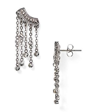 Rebecca Minkoff Crystal Fringe Earrings
