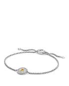 David Yurman Cable Collectibles Hamsa Charm Bracelet With Diamonds With 18k Gold