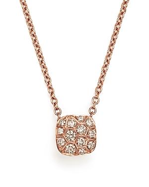 Pomellato Nudo Necklace With Diamonds In 18k Rose & White Gold