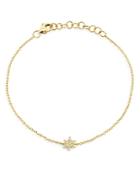 Moon & Meadow 14k Yellow Gold Diamond Star Of David Chain Bracelet - 100% Exclusive
