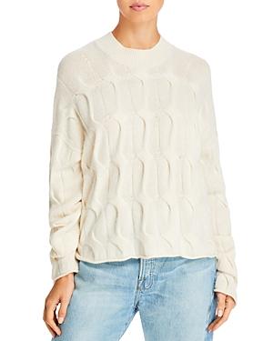 Theory Felted Cable Knit Sweater