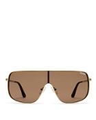 Quay #quayxkylie Unbothered Square Shield Sunglasses, 58mm
