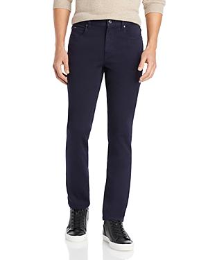 Z Zegna Stretch Denim 5-pocket Slim Fit Pants In Navy Solid