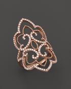 Diamond Statement Ring In 14k Rose Gold, 1.0 Ct. T.w. - 100% Exclusive
