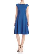 Lafayette 148 New York Piped Fit-and-flare Dress
