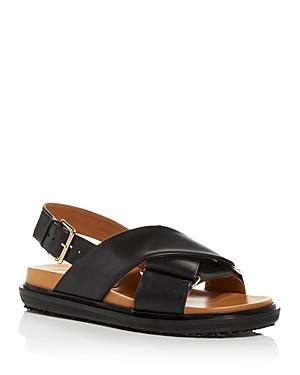 Marni Women's Fussbett Slingback Criss Cross Sandals