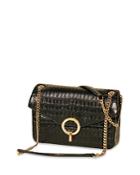 Sandro Croc-embossed Leather Handbag