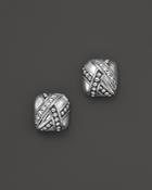 Lagos Sterling Silver Embrace Diamond Stud Earrings