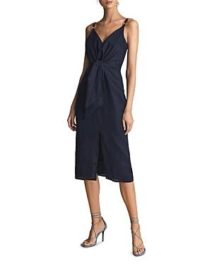 Reiss Kay Plunge Midi Dress