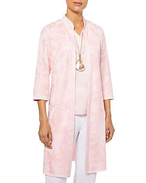 Misook Jacquard Knit Duster Jacket