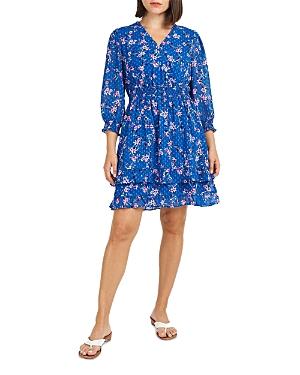 Daniel Rainn Printed V Neck Dress