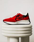 Alexander Mcqueen Men's Desert Suede Flower Detail Sneakers