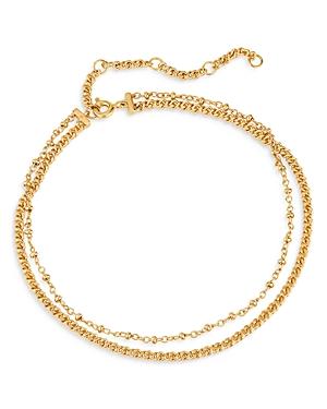 Ajoa By Nadri Totem Double Chain Ankle Bracelet
