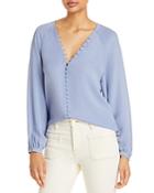 Joie Shariana V Neck Silk Blouse