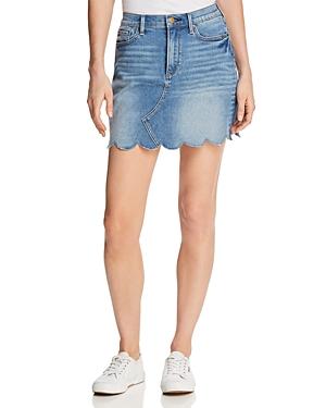 Aqua Scalloped Denim Mini Skirt - 100% Exclusive