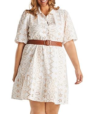 Estelle Plus Hamptons Cotton Belted Dress