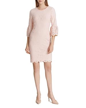 Calvin Klein Laser-cut Bell-sleeve Dress