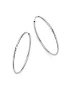 Bloomingdale's 14k White Gold Endless Hoop Earrings - 100% Exclusive